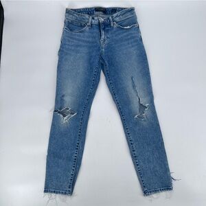 Lucky Brand Low Rise Skinny Lolita Ankle Ripped Rough Hem Jeans Size 4 Women’s